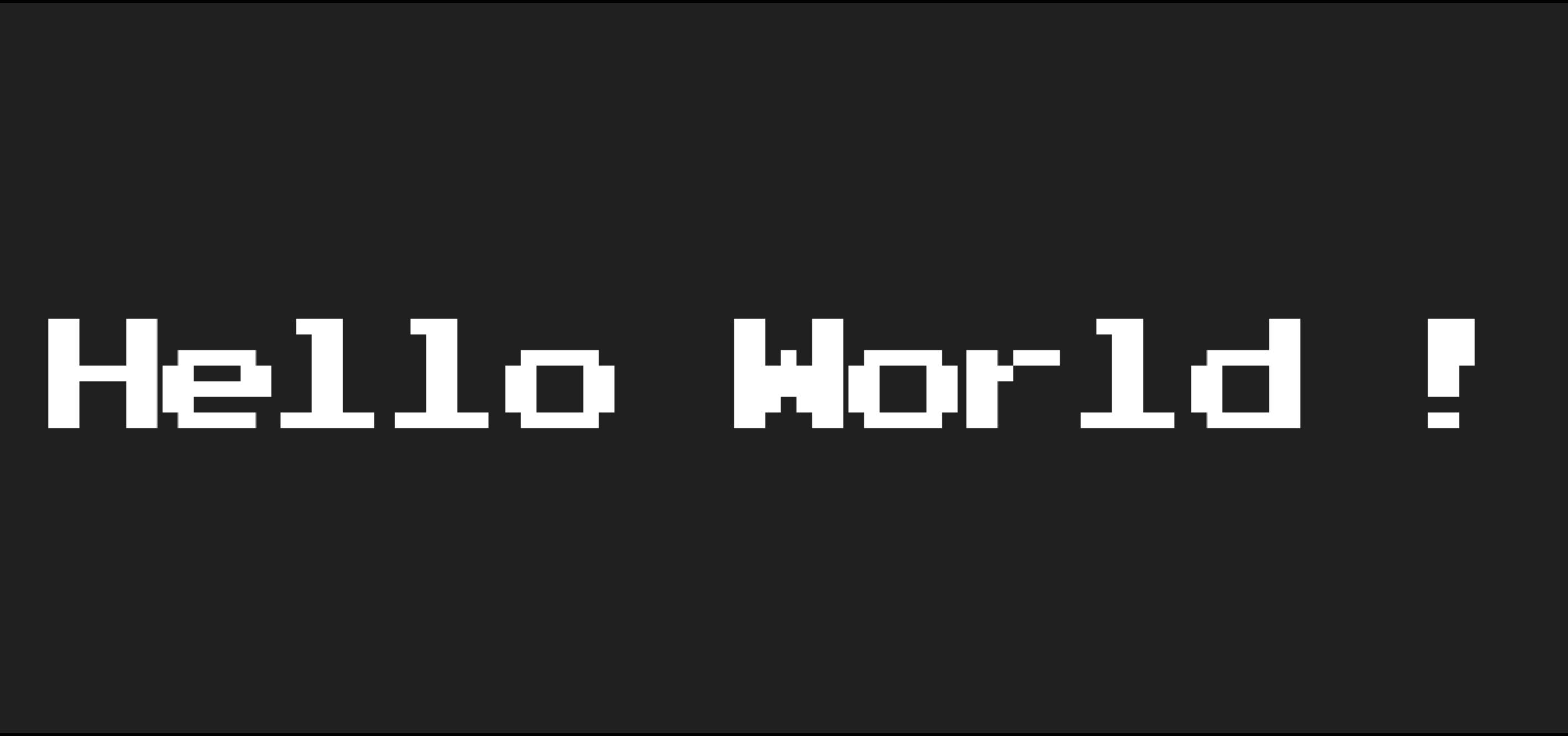 Hello, World!